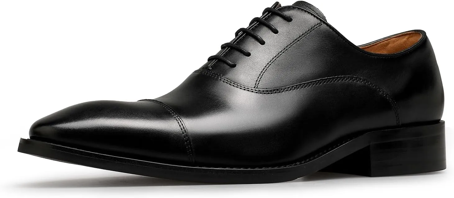 Men’s Dress Shoes Oxford lace up Formal Leather Shoes for Men