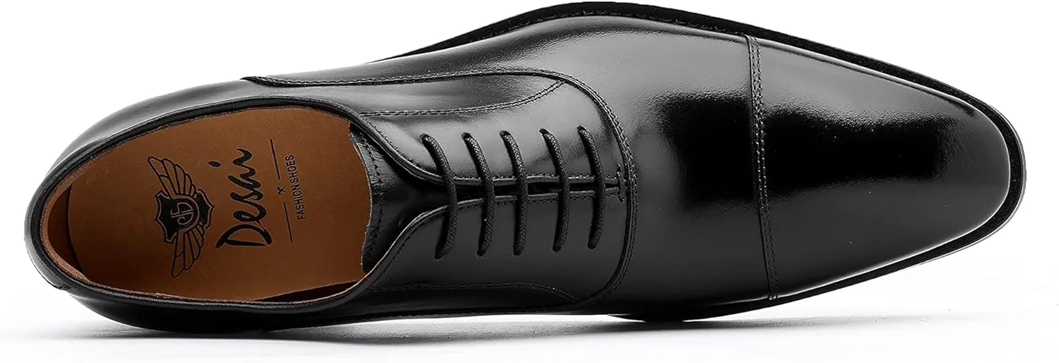 Men’s Dress Shoes Oxford lace up Formal Leather Shoes for Men