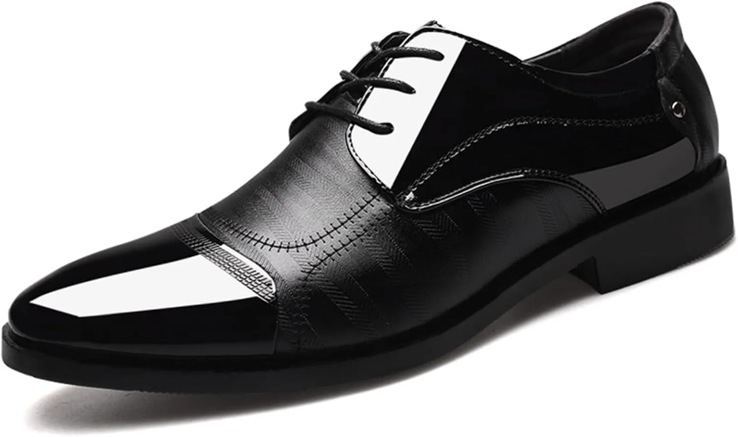 Mens Dress Shoes Oxford Shoes for Men Formal Pointed Lace Up Business Tuxedo Shoes