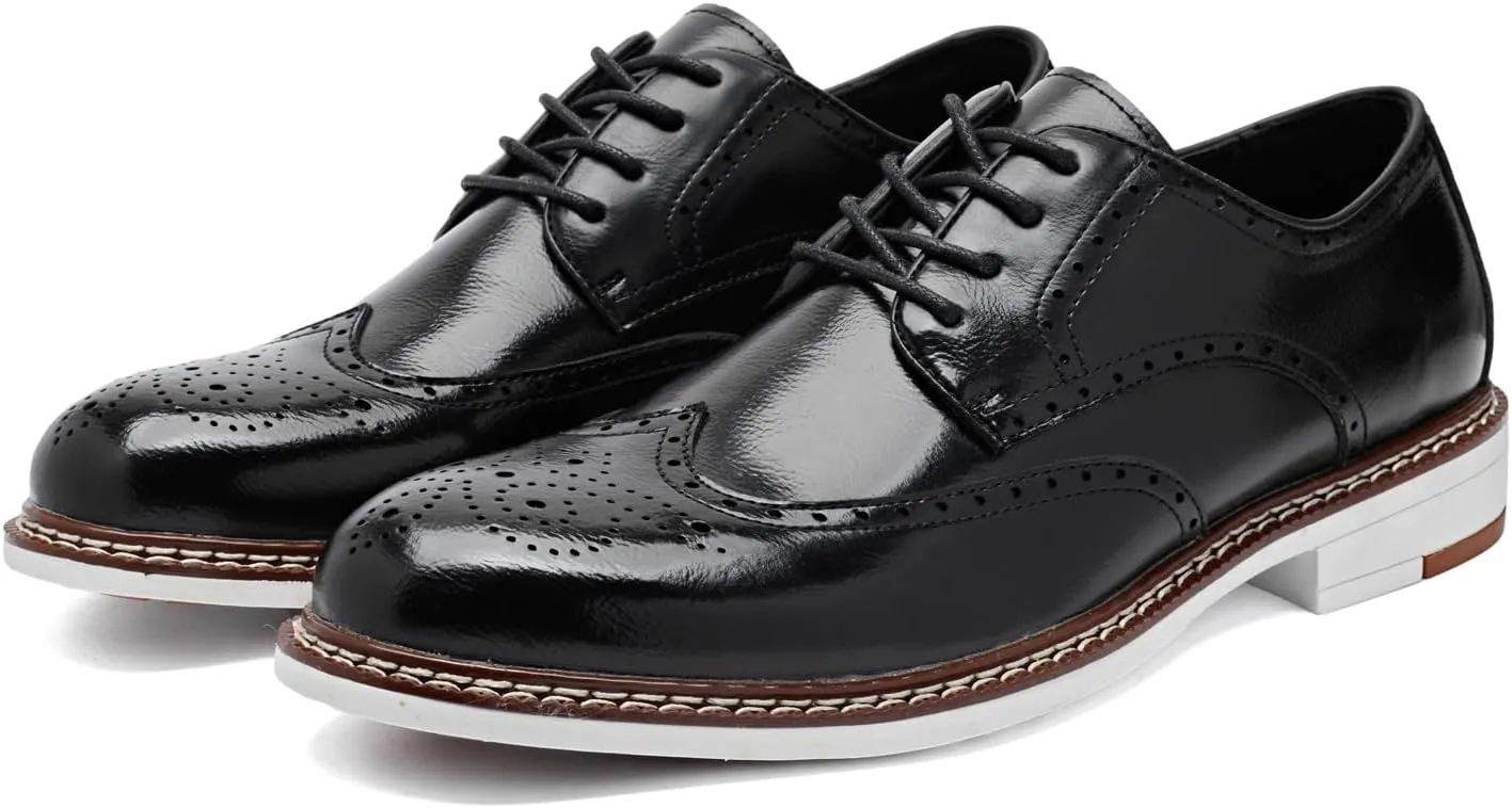 Men's Dress Shoes Oxford Shoes Formal Dress Shoes for Men Business Derby Shoes.