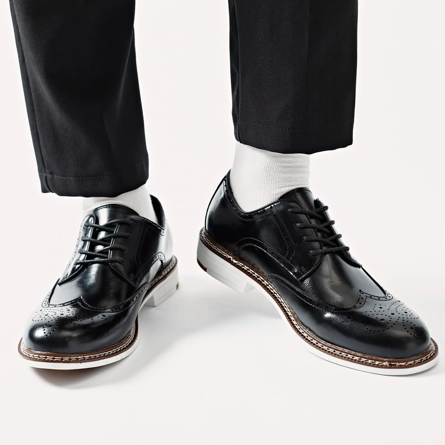 Men's Dress Shoes Oxford Shoes Formal Dress Shoes for Men Business Derby Shoes.