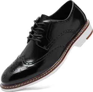 Men's Dress Shoes Oxford Shoes Formal Dress Shoes for Men Business Derby Shoes.
