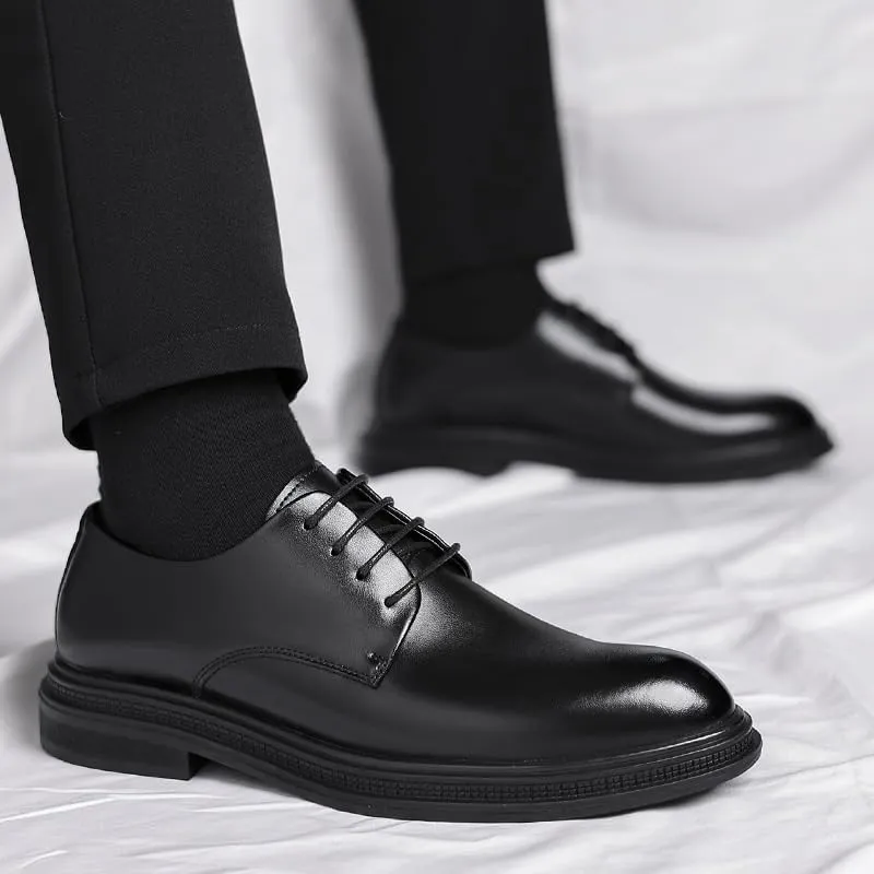 Mens Dress Shoes Work Men’s Dress Oxford Formal Shoes Leather Business Shoes Office Comfortable Tuxedo Shoes Formal Derby Shoes(9.5)