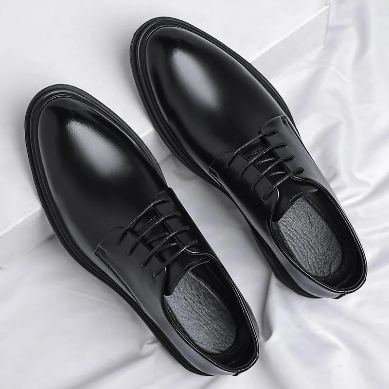 Mens Dress Shoes Work Men’s Dress Oxford Formal Shoes Leather Business Shoes Office Comfortable Tuxedo Shoes Formal Derby Shoes(9.5)