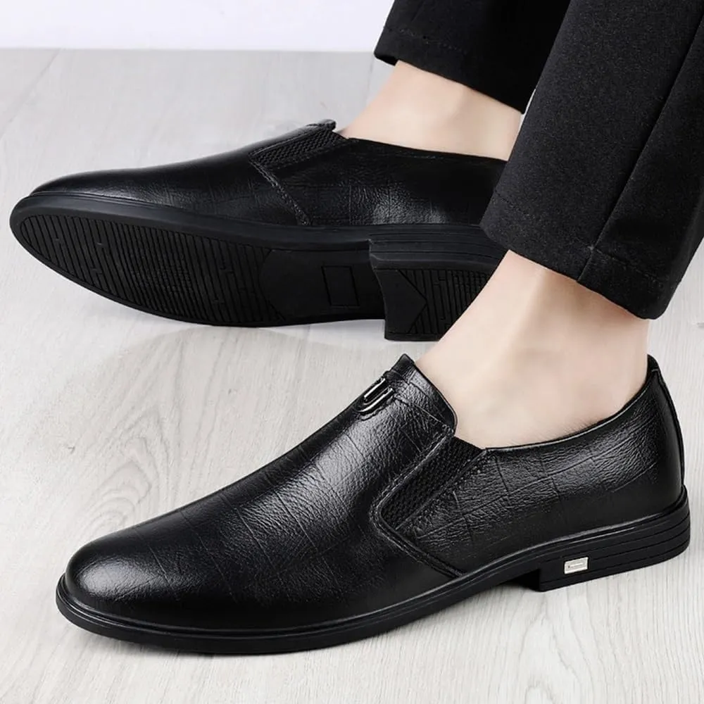 Mens Dress Sneakers Sport Non-Slip Pointed Toe Faux Patent Leather Tuxedo Dress Shoes