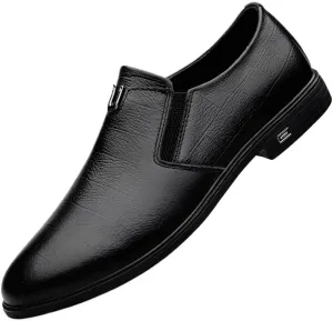 Mens Dress Sneakers Sport Non-Slip Pointed Toe Faux Patent Leather Tuxedo Dress Shoes