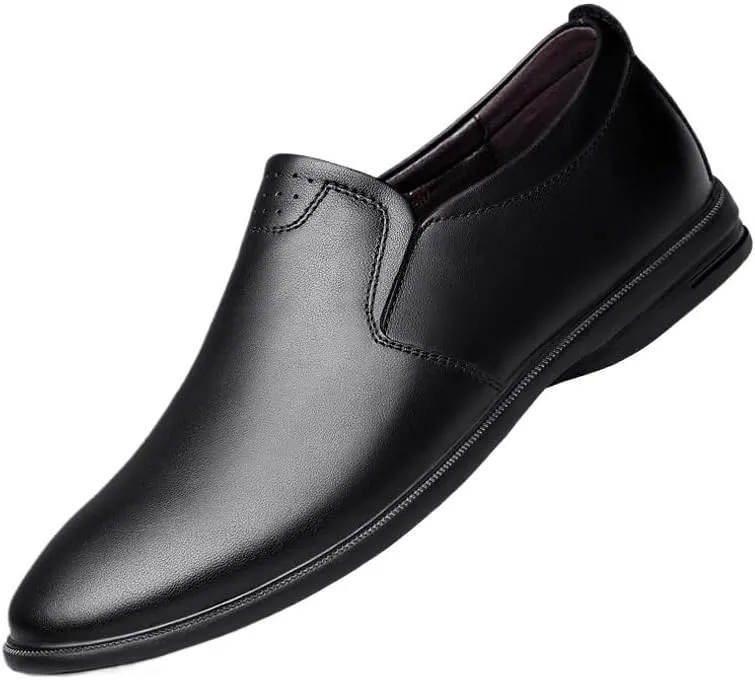 Men's Formal Business Leather Shoes Men's Genuine Leather Driving Boat Shoes Mens Soft Sole Leisure Breathable Footwear Cowhide Flats Men Shoes