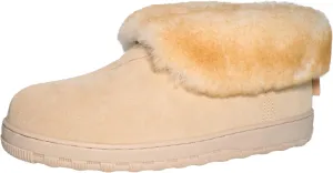 Men's Genuine Suede Genuine Shearling Indoor/Outdoor Foldover Boot