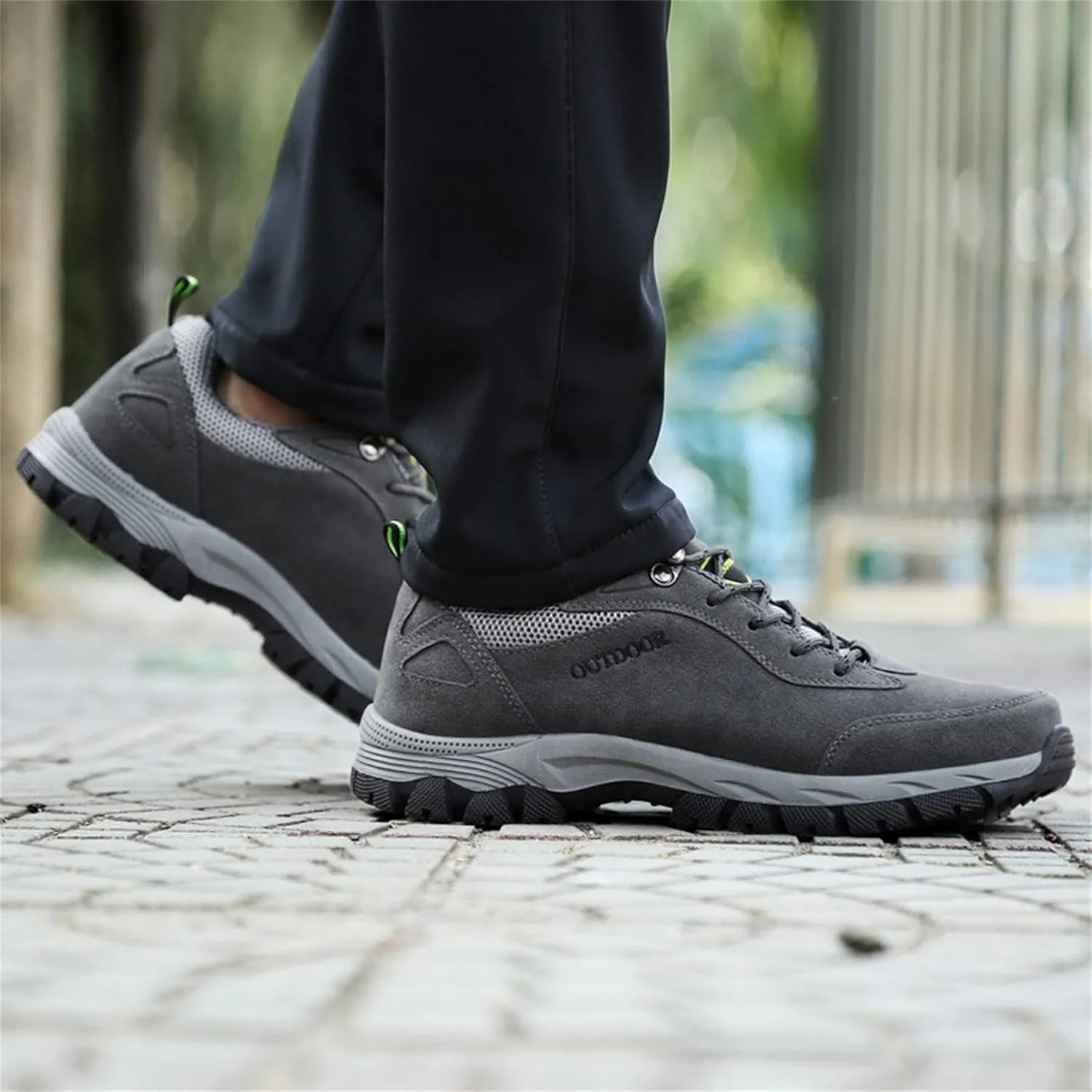 Men’s Hiking Shoes Breathable Lightweight Walking Shoes Slip on Workout Shoes for Trekking Camping Walking Fishing
