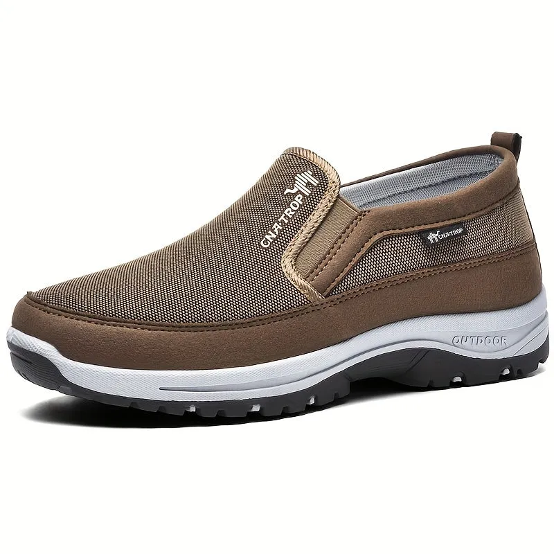 Men's Hiking Shoes – Durable Slip-On Outdoor Footwear, Breathable Comfort