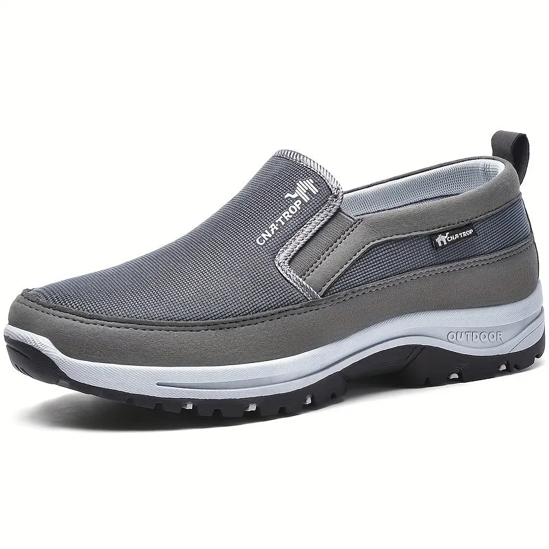 Men's Hiking Shoes – Durable Slip-On Outdoor Footwear, Breathable Comfort