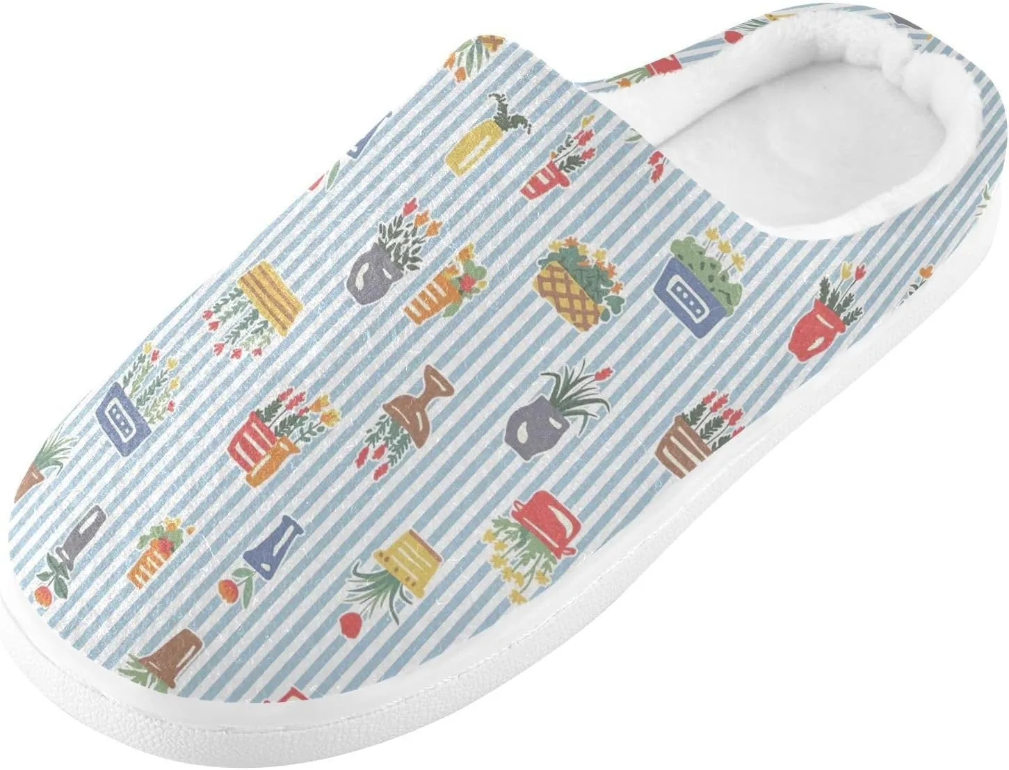 Mens House Slippers Wine Bottles Glasses Grapes, Warm Bridal Slippers for Indoor/Outdoor, Ideal for Winter