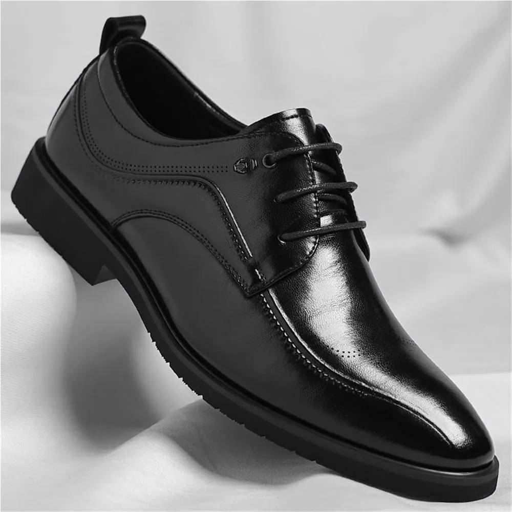 Men's Large Size Brogue Business Shoes Spring British Style Trendy Mens Dress Shoes