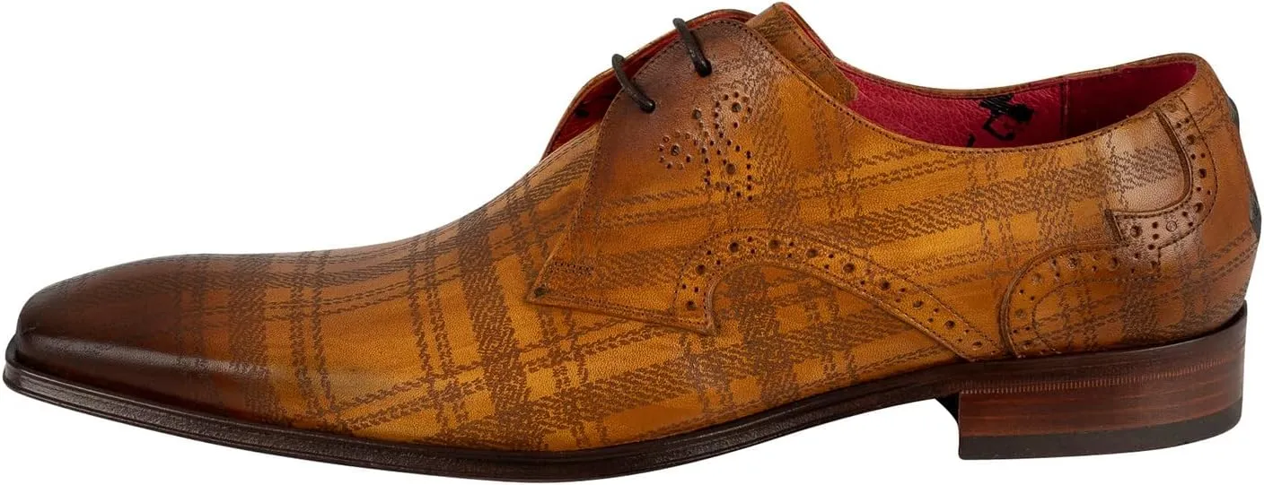 Men's Leather Shoes, Ambar Scottish
