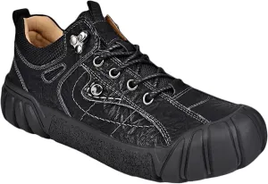 Men's Leather Walking Shoes Trekking Hiking Shoes for Men Outdoor Casual Camping Shoes