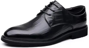 Mens Loafers Leather Pointed Toe Lightweight All-Day Comfort Non-Slip Soft Sole Penny Business