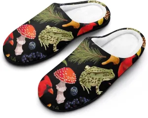 Men's Memory Foam Slippers, Cozy Warm House Cotton Slippers Indoor Outdoor Winter Bedroom Shoes for Men