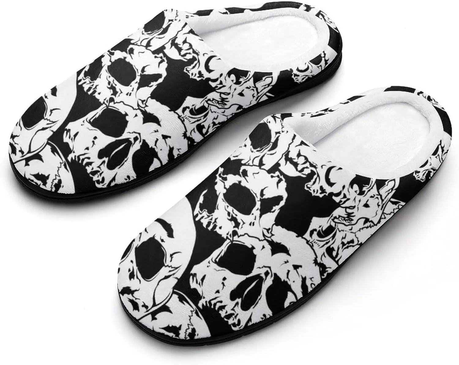 Men's Memory Foam Slippers, Cozy Warm House Cotton Slippers Indoor Outdoor Winter Bedroom Shoes for Men