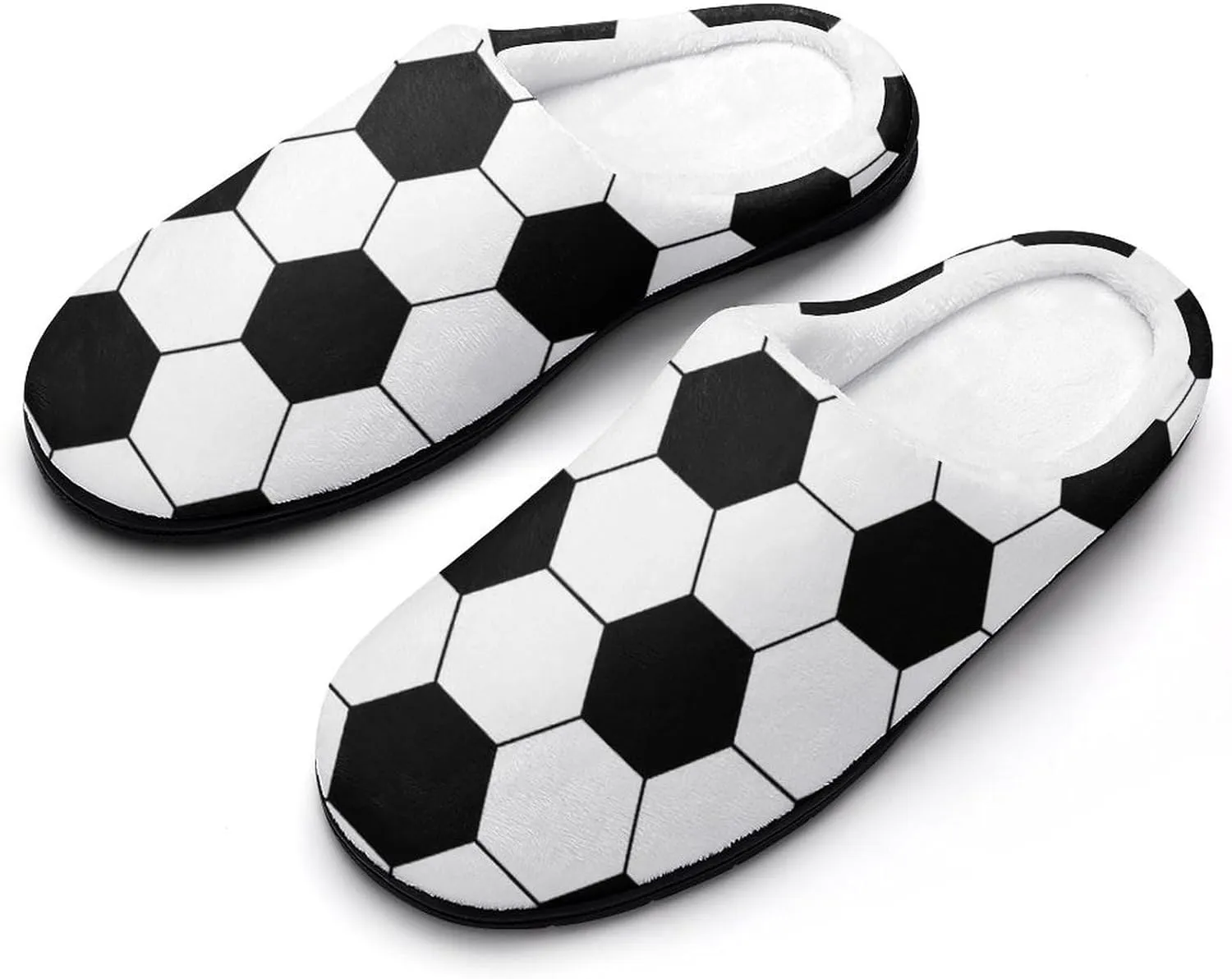 Men's Memory Foam Slippers, Cozy Warm House Cotton Slippers Indoor Outdoor Winter Bedroom Shoes for Men