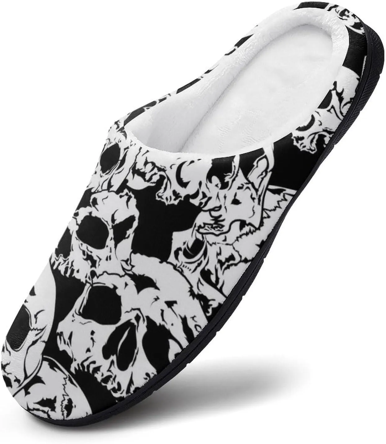 Men's Memory Foam Slippers, Cozy Warm House Cotton Slippers Indoor Outdoor Winter Bedroom Shoes for Men