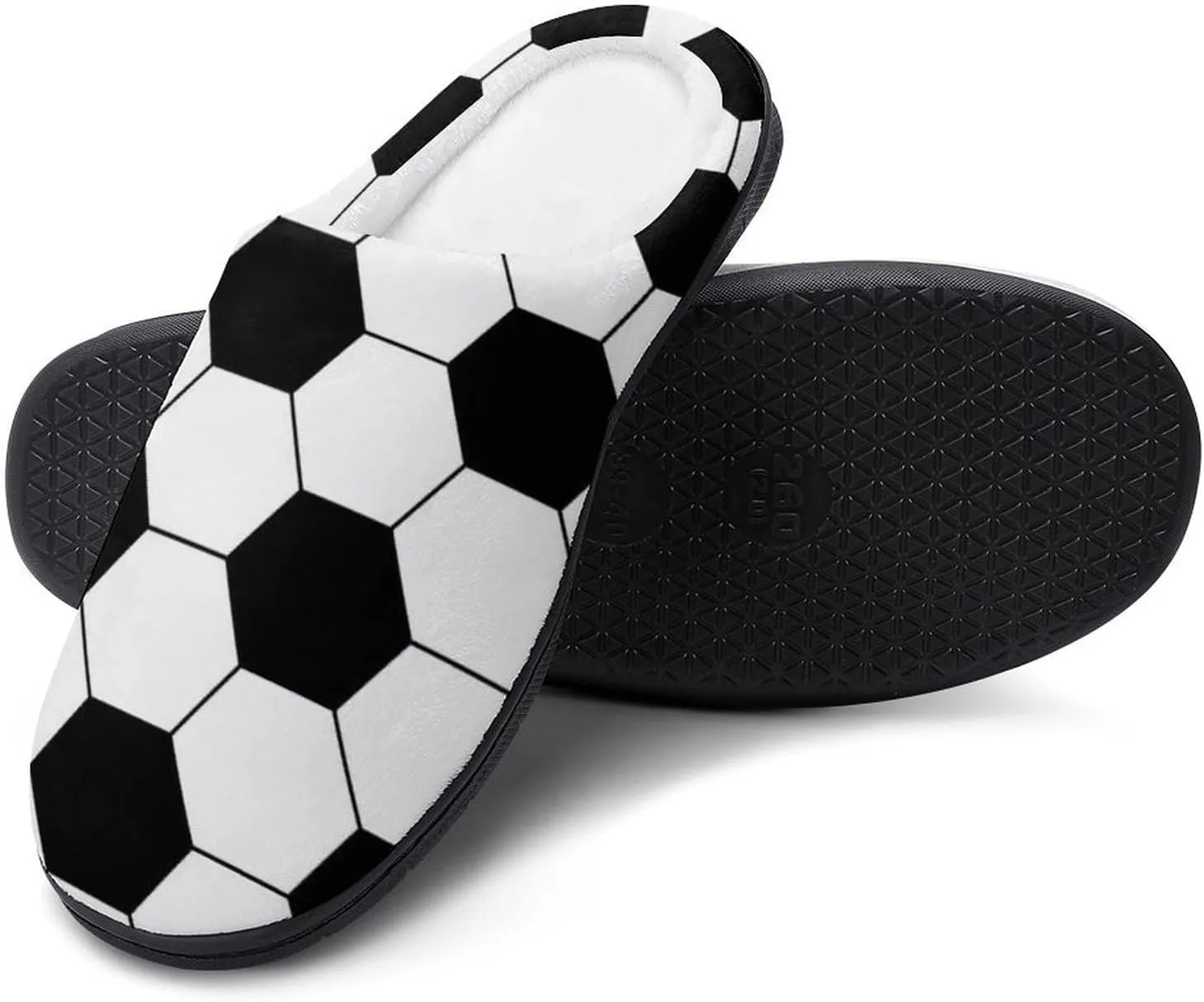 Men's Memory Foam Slippers, Cozy Warm House Cotton Slippers Indoor Outdoor Winter Bedroom Shoes for Men