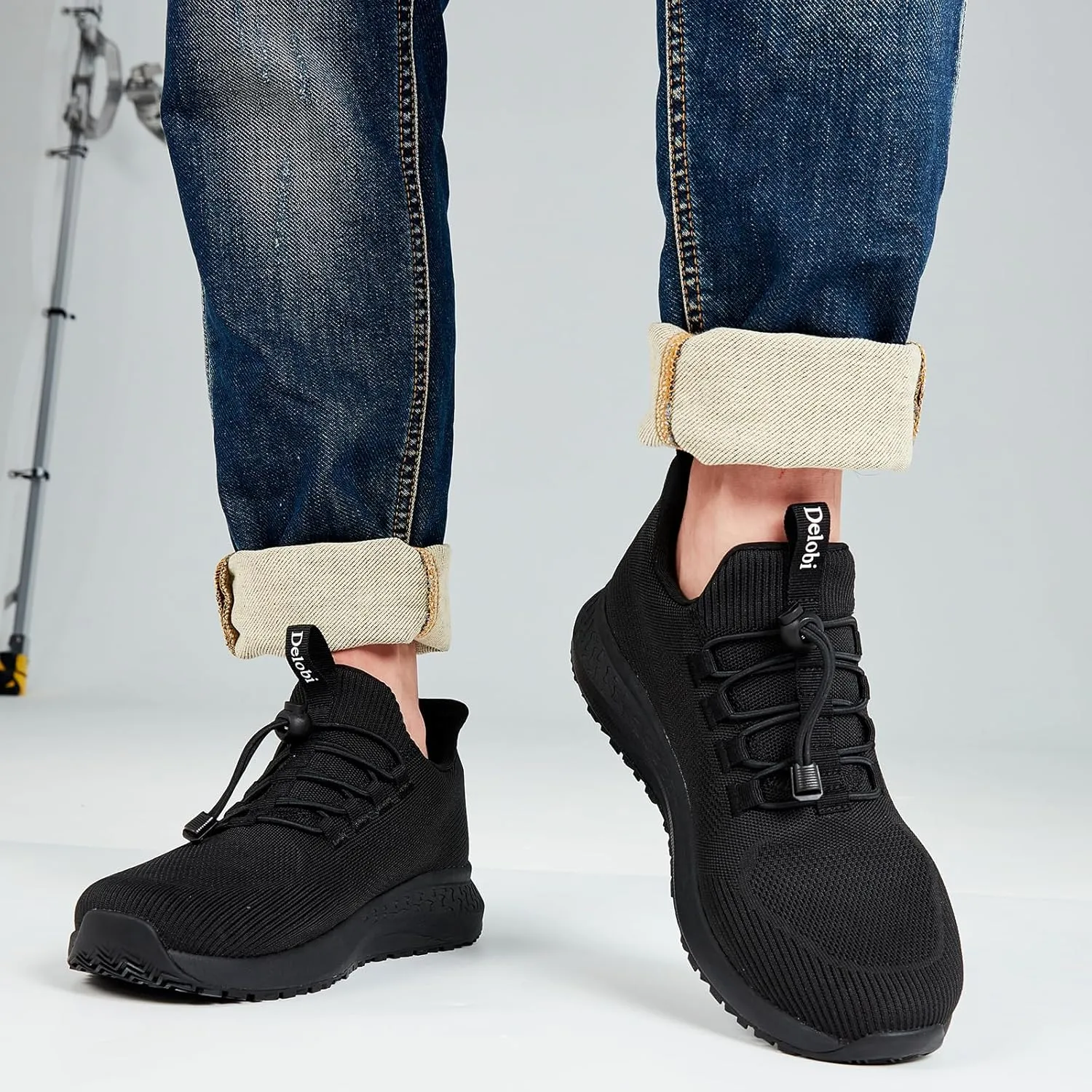 Mens Non Slip Work Shoes Slip On Water Resistant Chef Shoe for Restaurant Kitchen Food Service Working Waterproof Walking Sneakers Breathable and Lightweight