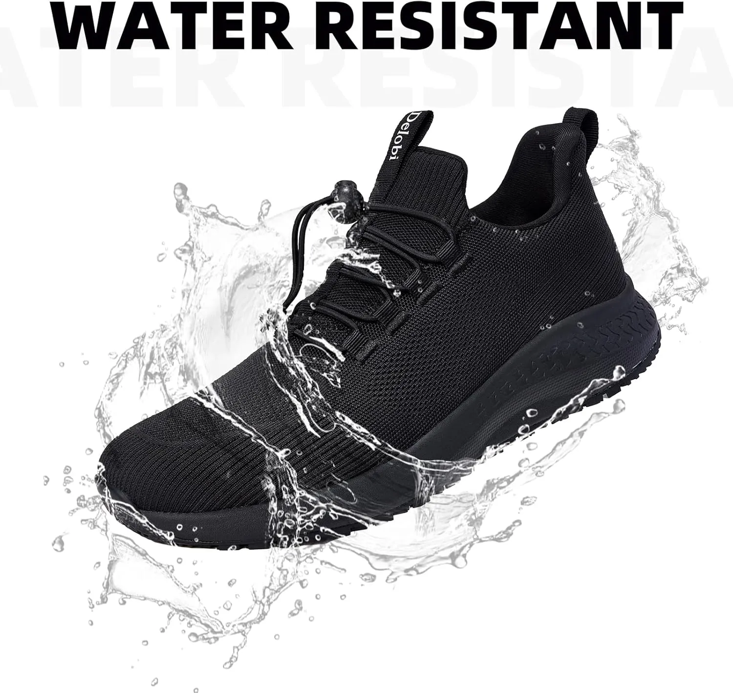 Mens Non Slip Work Shoes Slip On Water Resistant Chef Shoe for Restaurant Kitchen Food Service Working Waterproof Walking Sneakers Breathable and Lightweight
