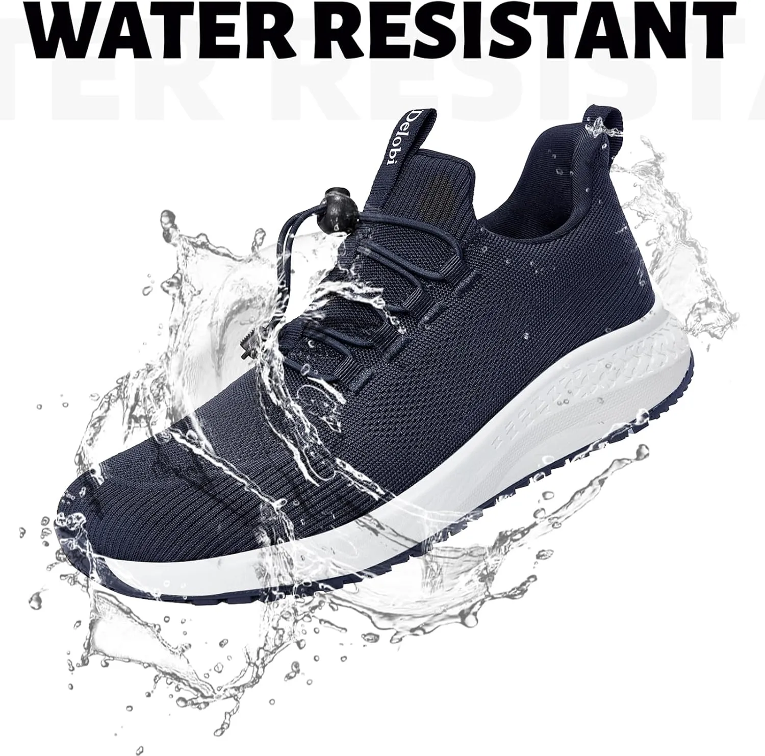 Mens Non Slip Work Shoes Slip On Water Resistant Chef Shoe for Restaurant Kitchen Food Service Working Waterproof Walking Sneakers Breathable and Lightweight