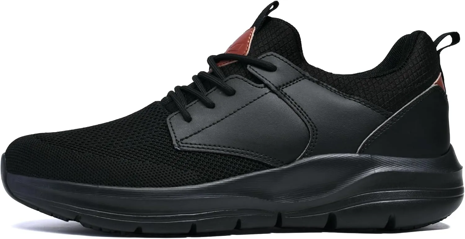 Mens Non Slip Work Whoes Slip Resistant Restaurant Waterproof Shoes Food Service Chef Kitchen Breathable Walking Sneakers