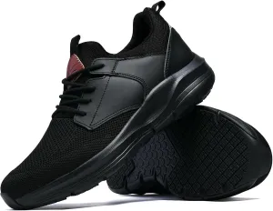 Mens Non Slip Work Whoes Slip Resistant Restaurant Waterproof Shoes Food Service Chef Kitchen Breathable Walking Sneakers