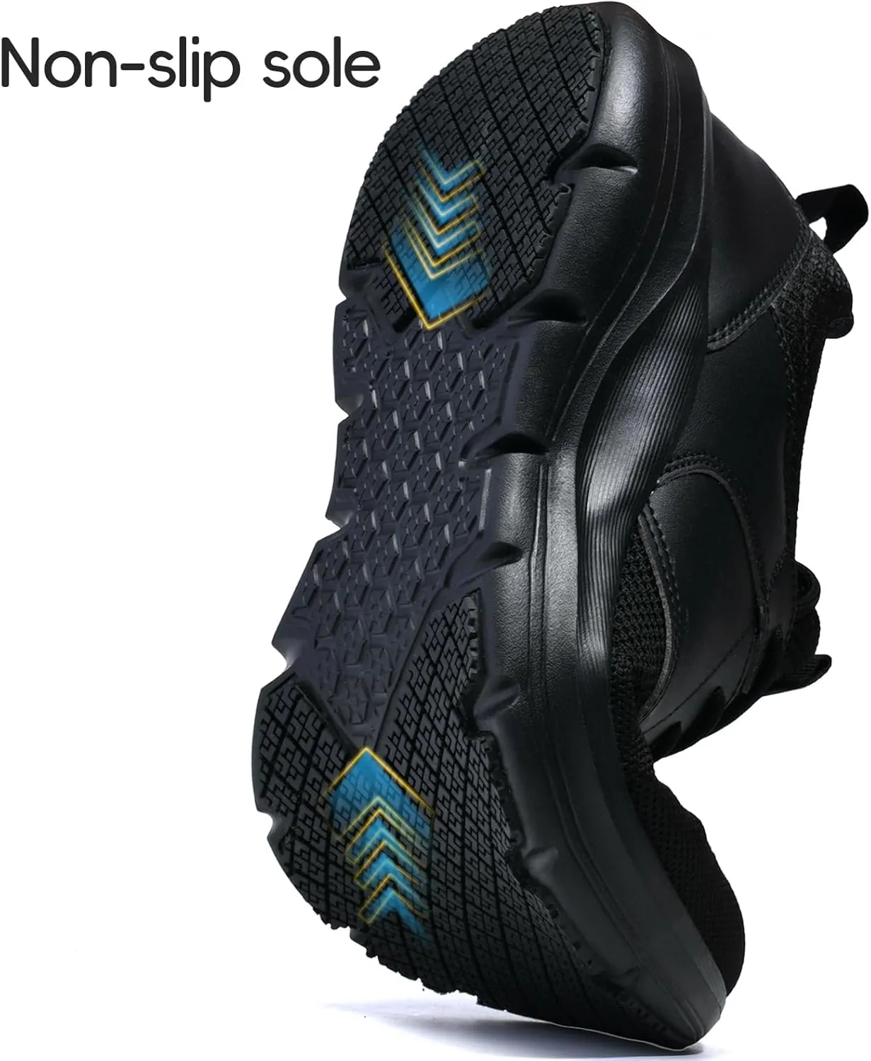 Mens Non Slip Work Whoes Slip Resistant Restaurant Waterproof Shoes Food Service Chef Kitchen Breathable Walking Sneakers