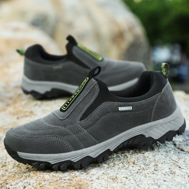Men's Outdoor Slip-On Hiking Shoes – Breathable & Rugged Casual Footwear