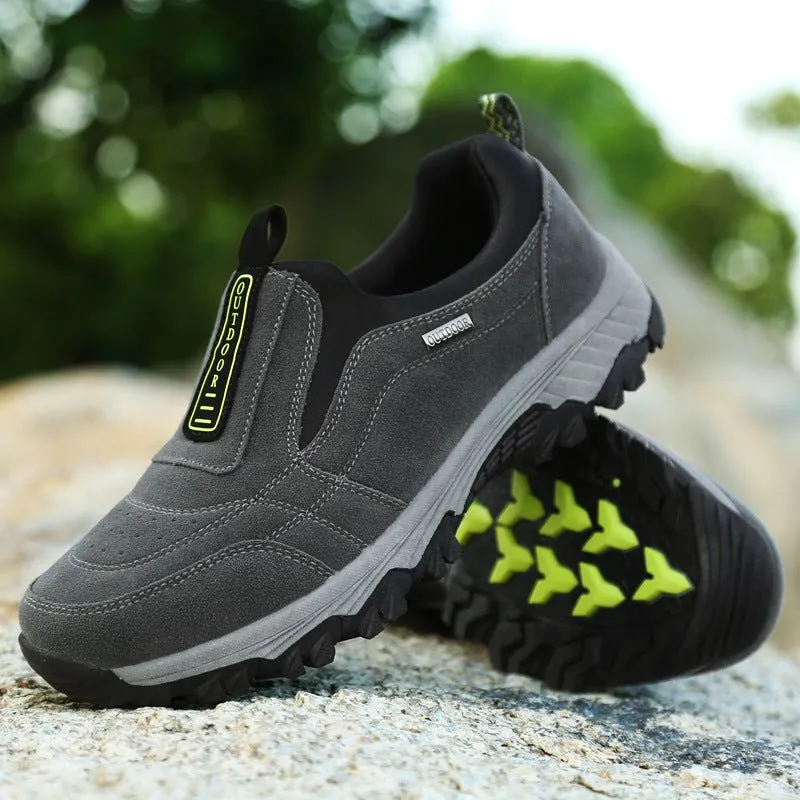 Men's Outdoor Slip-On Hiking Shoes – Breathable & Rugged Casual Footwear