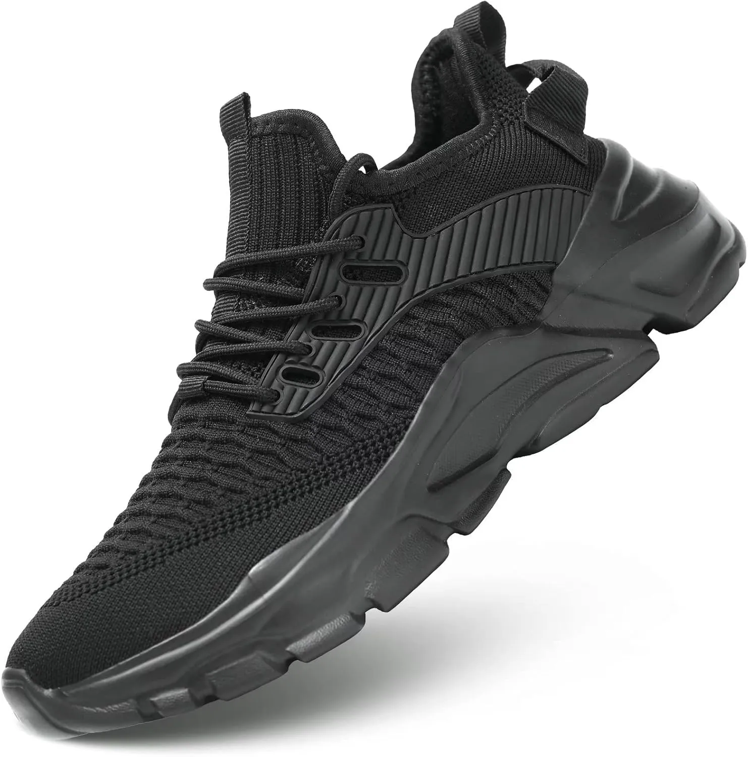 Men's Running Shoes, Non Slip, Breathable, Lightweight Fashion Sneakers, Slip Resistant Athletic Sports Walking Gym Work Shoes