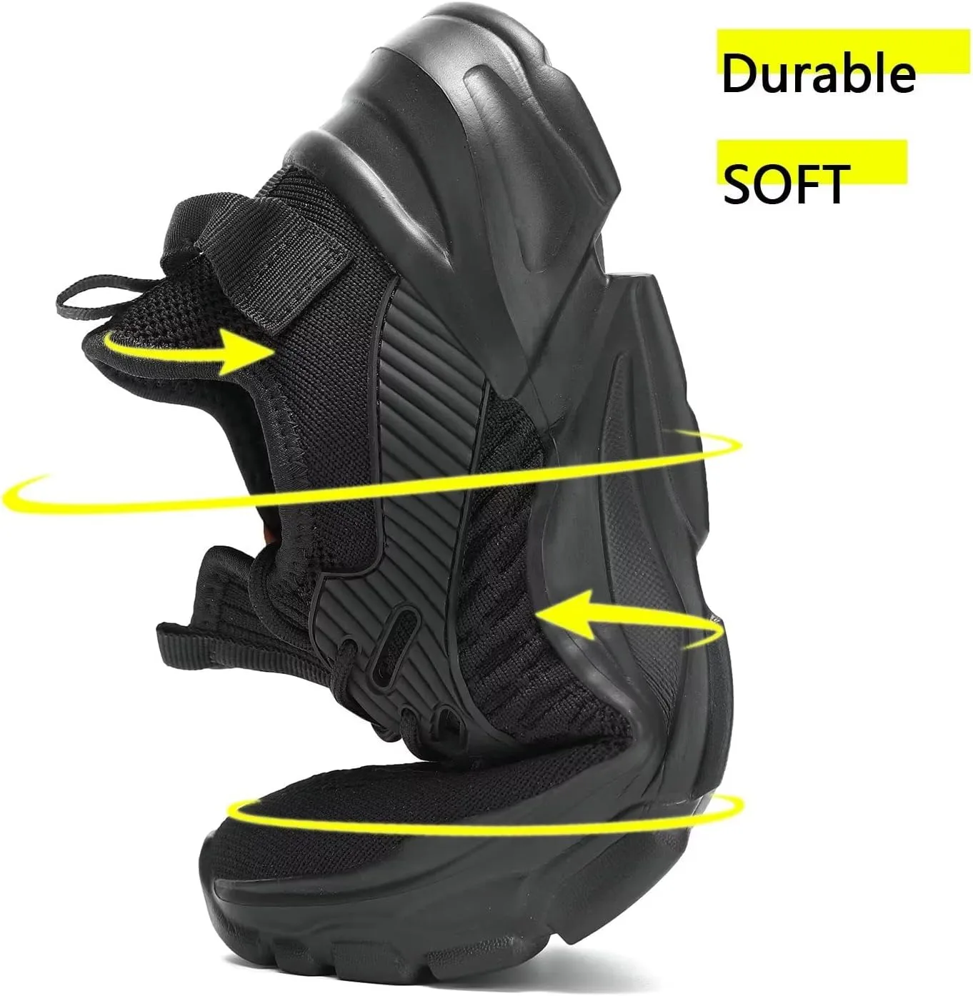 Men's Running Shoes, Non Slip, Breathable, Lightweight Fashion Sneakers, Slip Resistant Athletic Sports Walking Gym Work Shoes