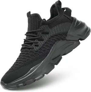 Men's Running Shoes, Non Slip, Breathable, Lightweight Fashion Sneakers, Slip Resistant Athletic Sports Walking Gym Work Shoes