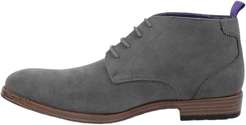 Men's Shoes Dress Semi Formal Lace Up Casual Half Boots Oxfords High Top ARIDER ANDREW-01