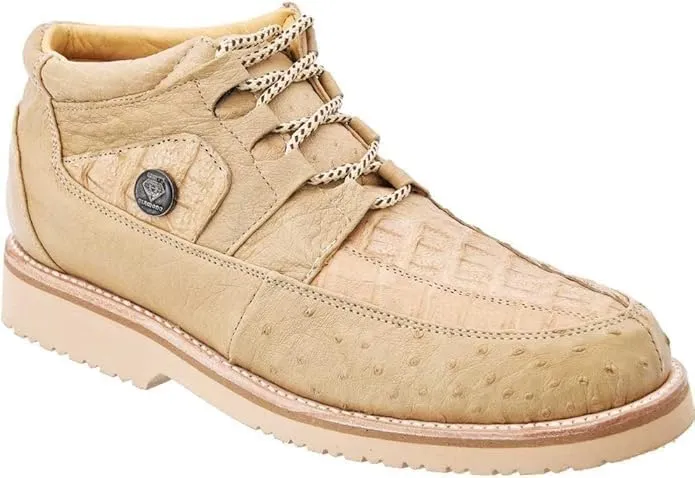 Men's Shoes, Exotic Ostrich caiman, Zapato Exotico de hombre authentic leather, Original Avestruz/caiman