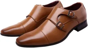 Men's Slip-On & Lace-Up Oxford Shoes, Round & Pointed Toe Crocodile Print Leather, Anti-Slip Block Heel, Rubber Sole, Slip-Resistant Dress Shoes for Prom