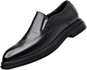Men's Slip-Ons Dress Shoes Leather Business Formal Oxford Shoes Wedding Business Work Party Casual Mens Tuxedo Shoes