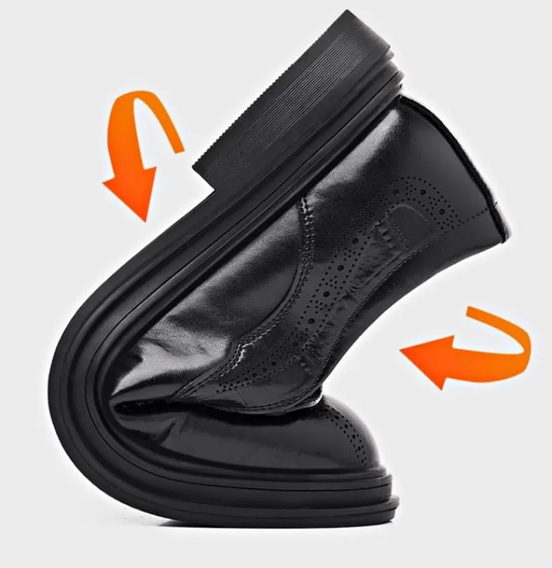 Men's Slip-Ons Dress Shoes Leather Business Formal Oxford Shoes Wedding Business Work Party Casual Mens Tuxedo Shoes