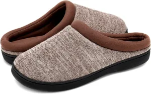 Men's Slippers with Memory Foam, Breathable Indoor Slippers, Comfortable Non-Slip Slip-Ons for Men