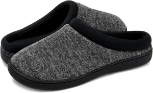 Men's Slippers with Memory Foam, Breathable Indoor Slippers, Comfortable Non-Slip Slip-Ons for Men