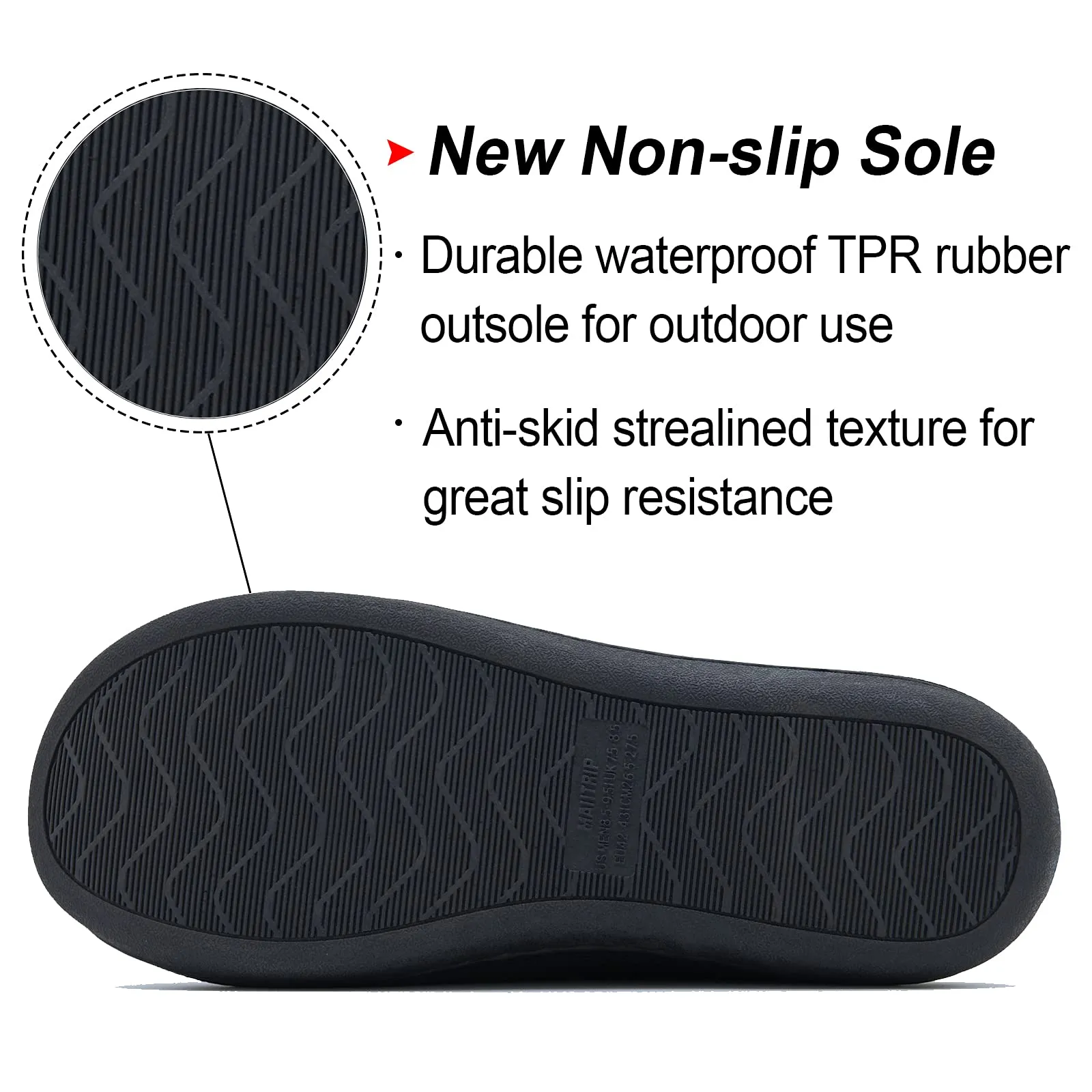 Men's Streamline Red House Slippers with Memory Foam