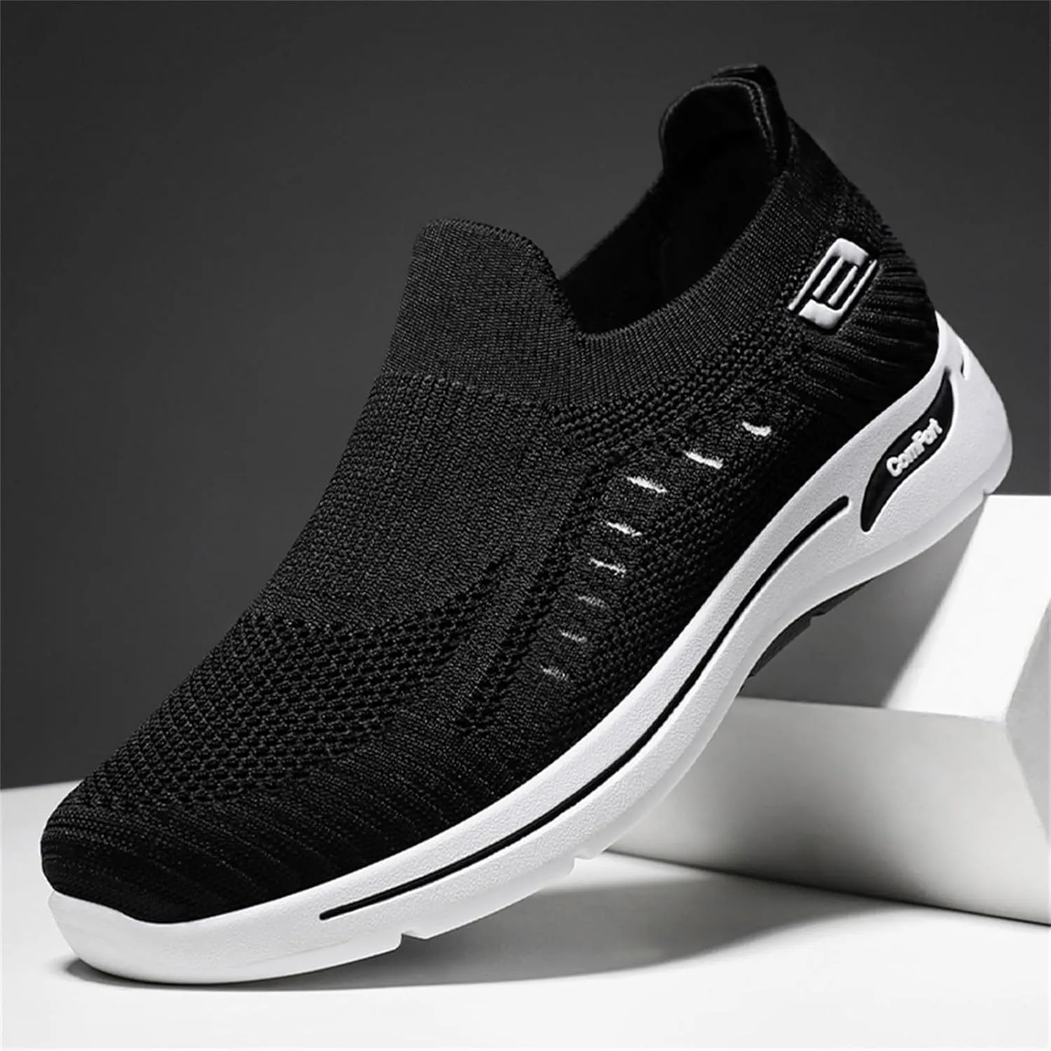 Men's Stretch Memory Foam Shoes Lightweight Sport Gym Jogging Walking Sneaker Outdoor Non Slip Jogging Sneakers
