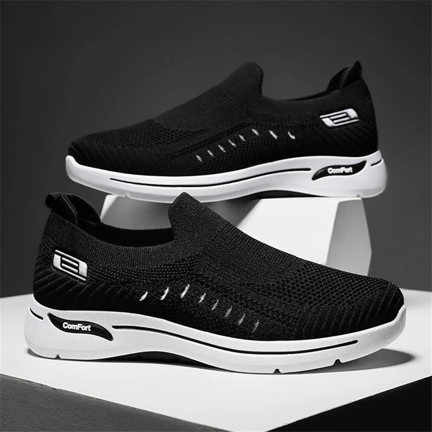 Men's Stretch Memory Foam Shoes Lightweight Sport Gym Jogging Walking Sneaker Outdoor Non Slip Jogging Sneakers