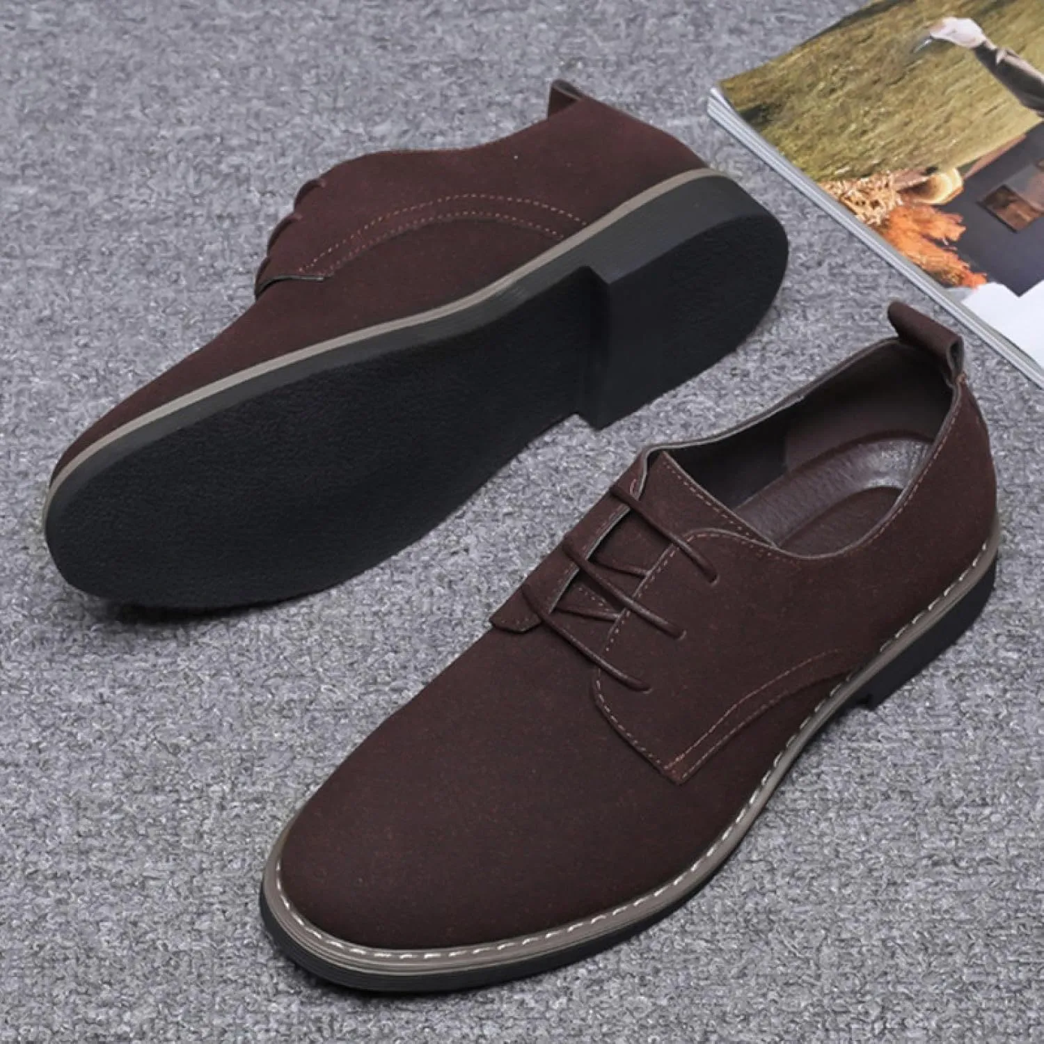 Men's Suede Shoes, Men's Dress Shoes, Classic Oxford Shoes, Men's Suede Shoes, Suede Men's Shoes