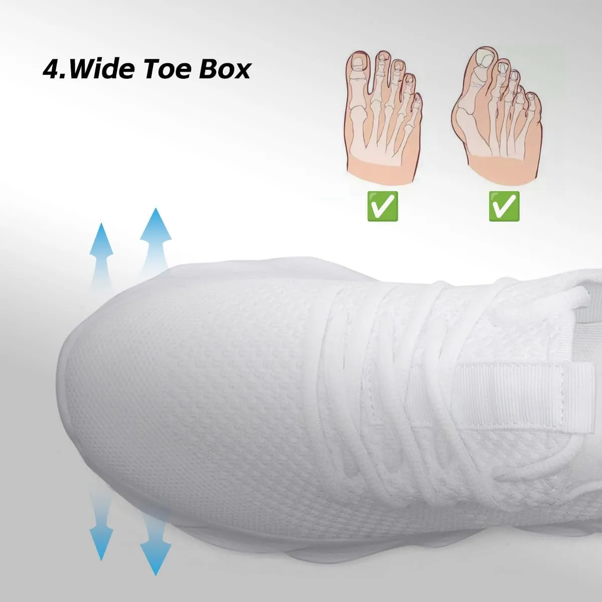 Mens Walking Running Shoes Slip On Sneakers Non Slip Workout Tennis Athletic Casual Lightweight Breathable Mesh Shoes