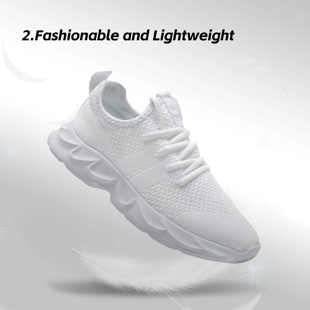 Mens Walking Running Shoes Slip On Sneakers Non Slip Workout Tennis Athletic Casual Lightweight Breathable Mesh Shoes