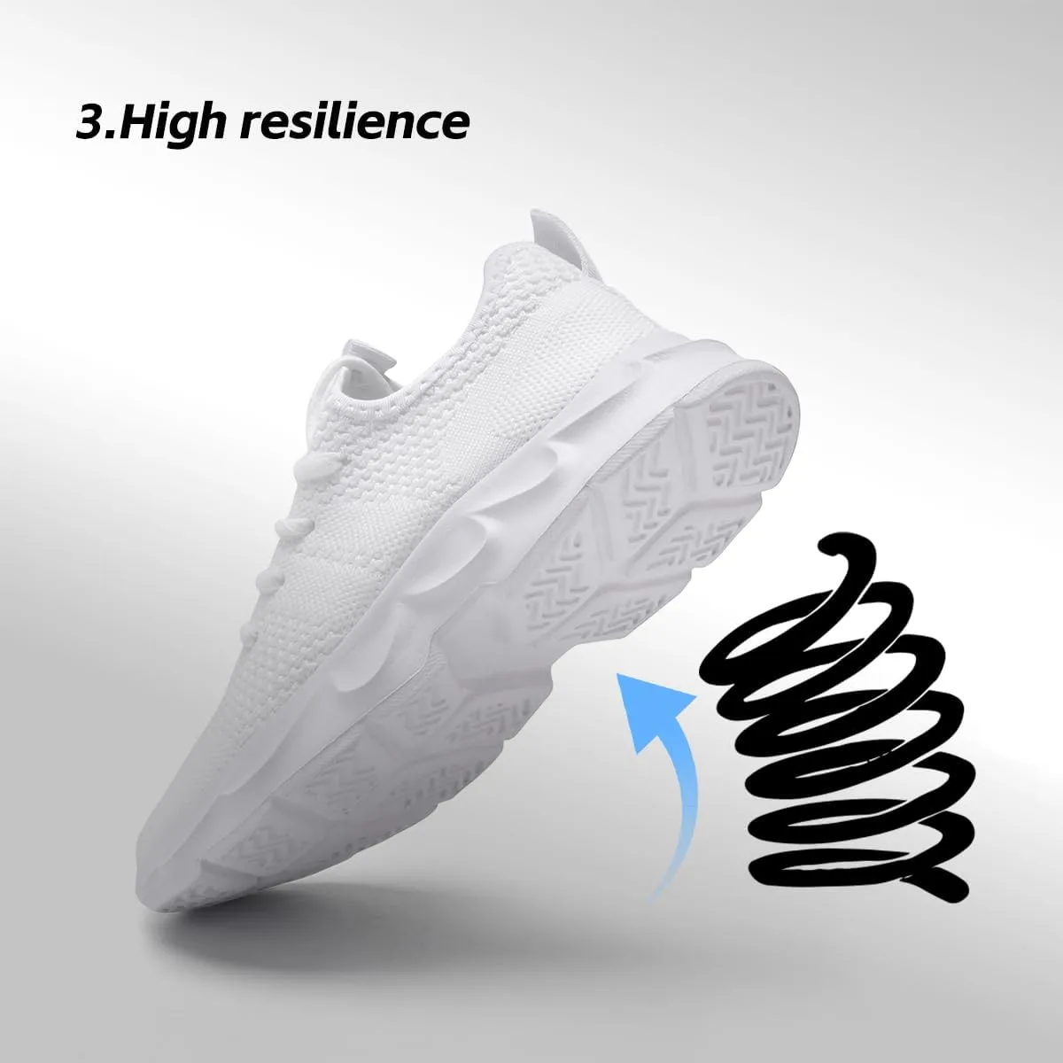 Mens Walking Running Shoes Slip On Sneakers Non Slip Workout Tennis Athletic Casual Lightweight Breathable Mesh Shoes